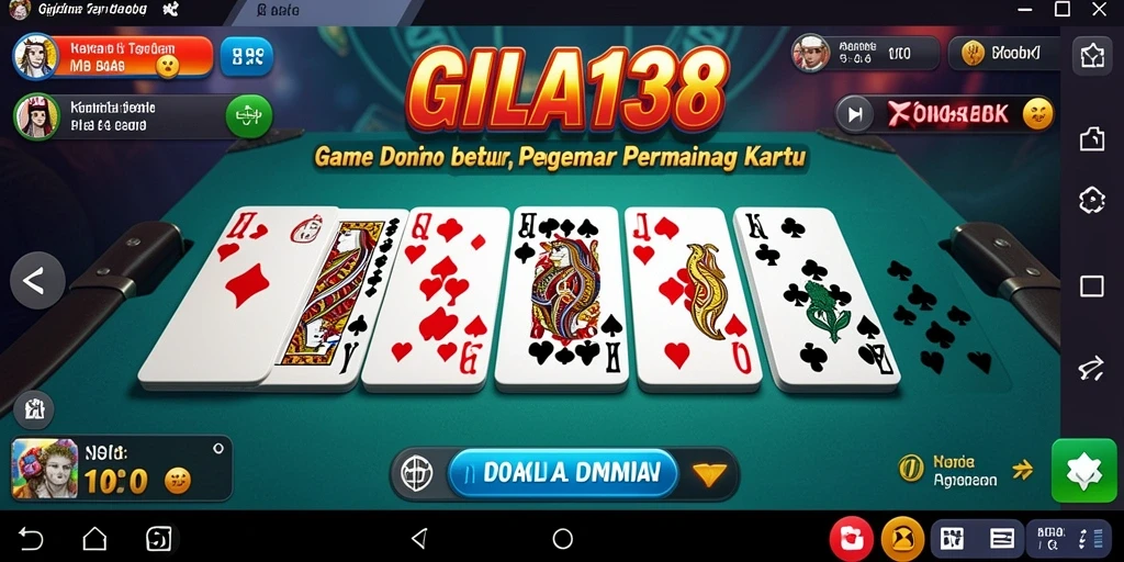 Tampilan menarik dari gameplay GILA138 dalam permainan Domino.