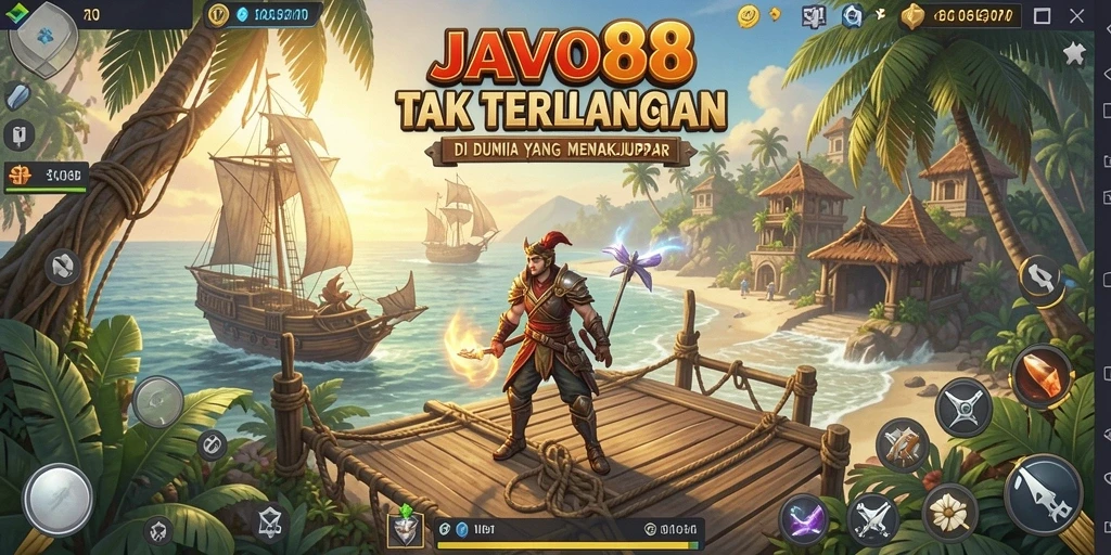 Screenshot utama <strong>JAVO88</strong> menunjukkan gameplay yang seru dan menegangkan dalam petualangan.