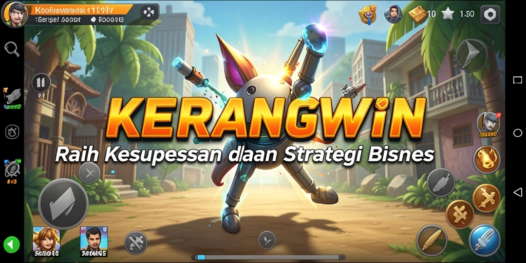 Tampilan gameplay KERANGWIN yang menawan dan penuh strategi.