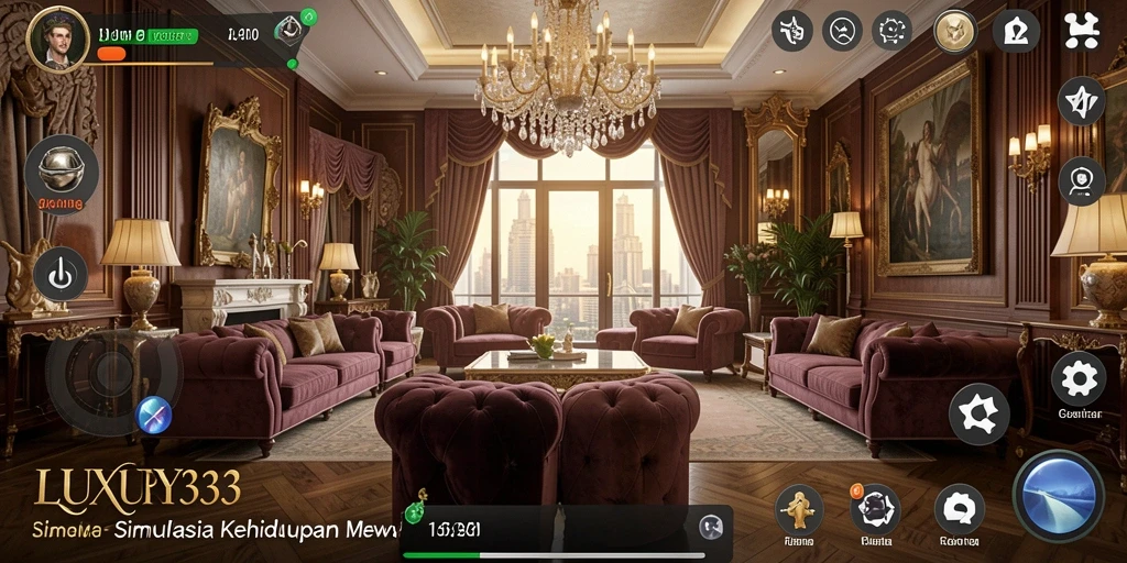 Tampilan gameplay menarik dalam LUXURY333 dengan elemen simulasi.
