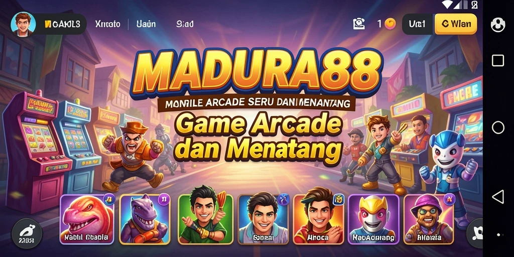 Screenshot menunjukkan aksi seru dalam permainan Arcade MADURA88.