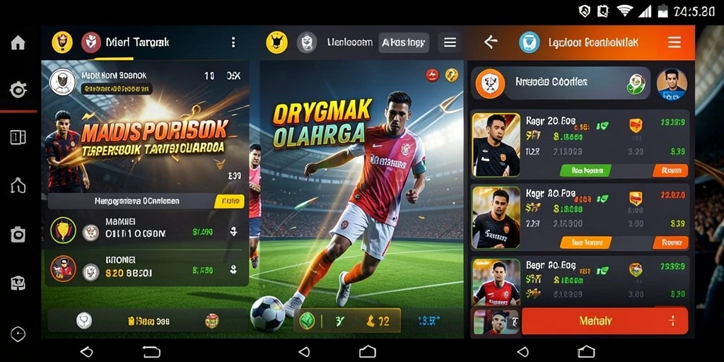 Tampilan gameplay MPOID yang menarik dengan opsi taruhan olahraga langsung.