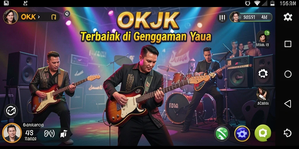 Tampilan gameplay OKJK yang penuh warna dan menarik.