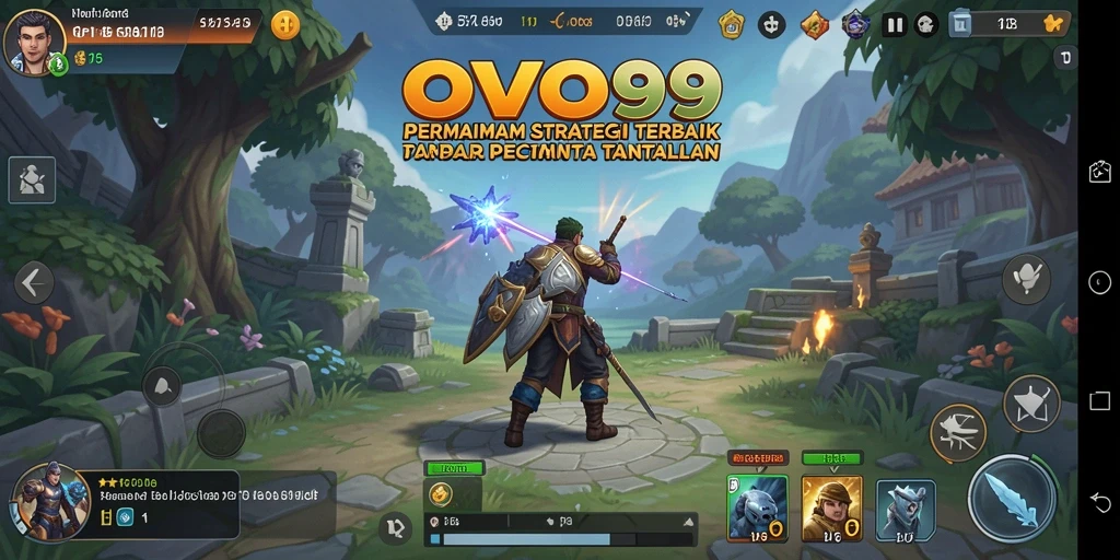 Tampilan dinamis dan menarik dari gameplay OVO99 yang menantang.