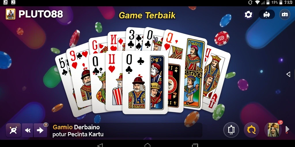 Tampilan gameplay Domino yang seru dan interaktif di PLUTO88.