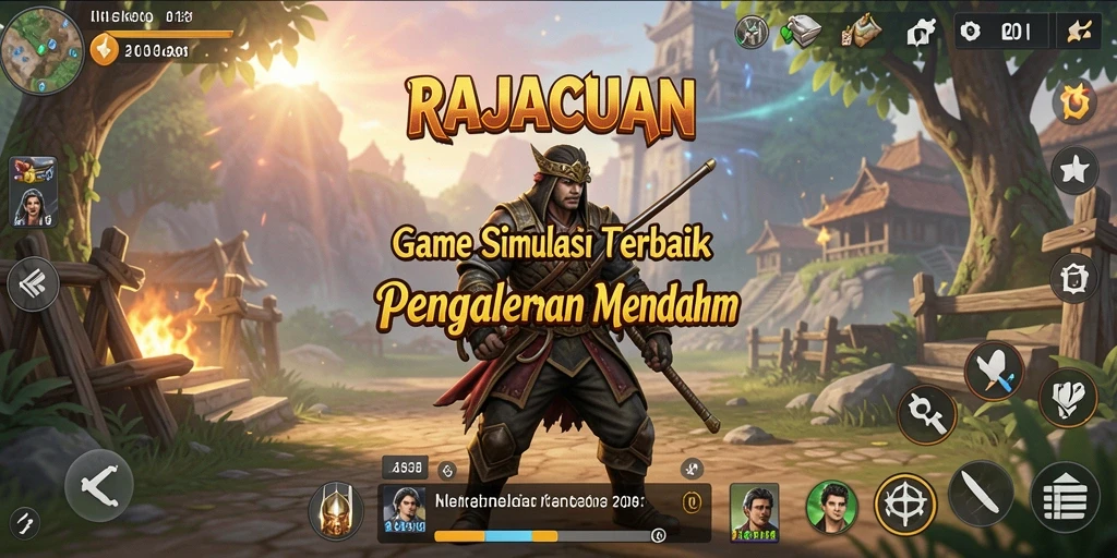Screenshot gameplay RAJACUAN menunjukkan momen simulasi yang seru.