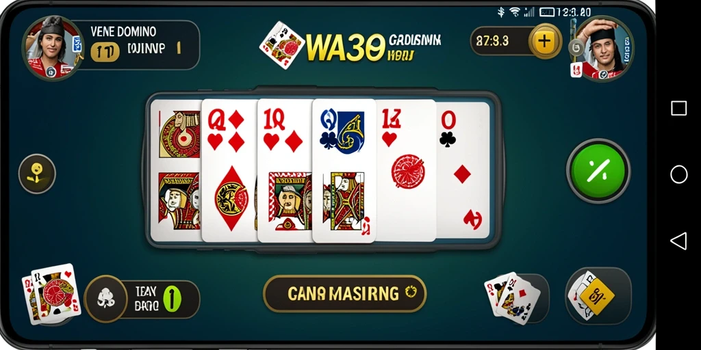 Screenshot gameplay WA369 yang menampilkan suasana permainan Domino yang seru.