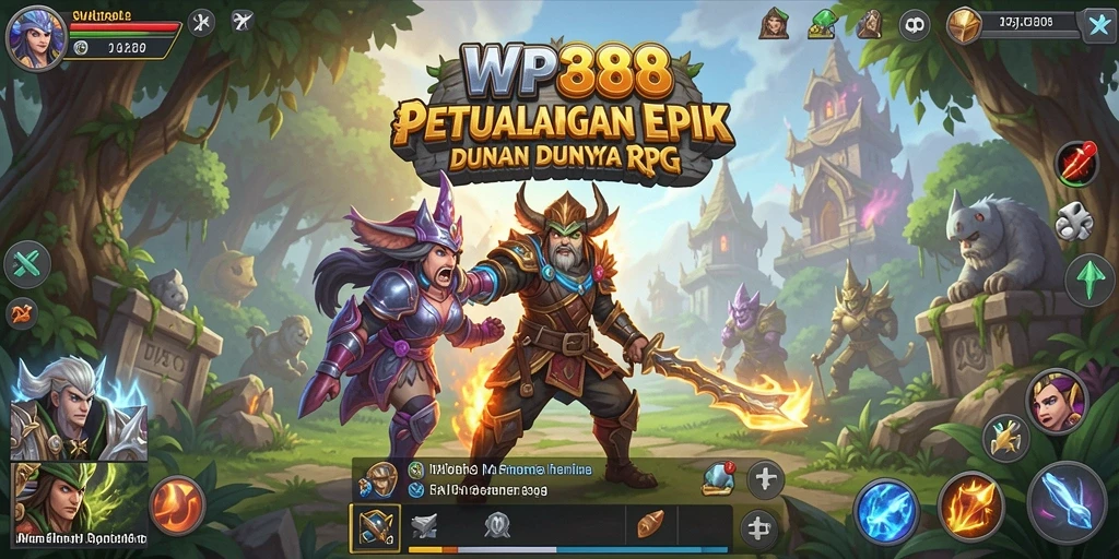 Tampilan gameplay seru di WP888 dengan karakter dan pertarungan tak terlupakan.